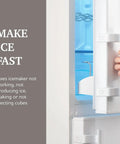 Easy Ice Maker Replacement For Refrigerators A Fast Fix That Restores Ice Production Up To 2 Lbs Every 24 Hours And Works