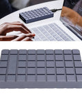 No Sweat M2 NVMe SSD Enclosure Rugged Aluminum USB4 External Drive Case on laptop with dual thermal paste for fast transfers.