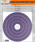 30 Pack Archery Targets 40cm NFAA Standard 5 Ring Single Spot Paper Targets For Training And Competition No Glare Wood Free Print