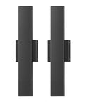Top Shelf Led Outdoor Wall Lights Modern Black Finish sleek sconces pack of two 15.7 inch design adjustable color temperature