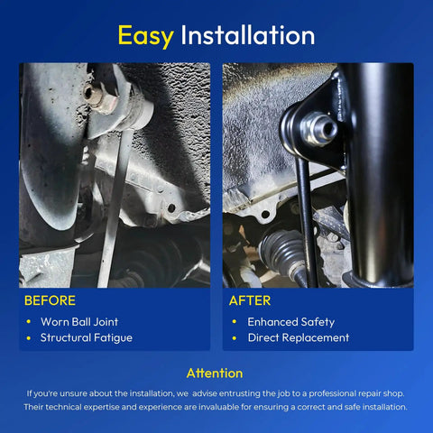 Two Pack Front Sway Bar End Links For Honda Fit 2009 2014 K750381 Replacement Stabilizer Links No Fuss Install Smooth Ride Durable Suspension Upgrade Performance before and after install