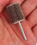 Close-up of a single flap wheel from the Double Layer Flap Buffing Wheels Set - 50 Abrasive Flap Wheels For Drill Sander
