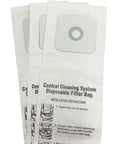 Central Vacuum Bag Set 3 Pack Fits Nutone 391 391 8 3918 44186 With Tight Seal And Easy Peasy To Replace Lightweight Design