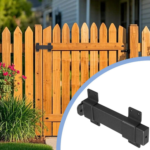 Heavy Duty Tough As Nails Slide Gate Latch Lock With Padlock Hole For Wooden Fences And Barn Doors Outdoor Gate Hardware, matte black