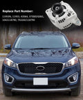 Beefed-Up 150 Amp Alternator Replacement For Santa Fe Sport 2.4L 2017-2018, Sonata 2.4L 2015-2019, Optima 2.4L 2016-2020, Sorento 2.4L 2015-2020 Direct Fit Replaces OEM 37300-2G061 104211-8790 shown with a car.