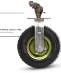 Heavy Duty Rubber Caster Wheels With 360 Degree Swivel Action For Furniture And Workbenches Smooth Rolling Shock Absorbing universal caster with 350kg capacity.