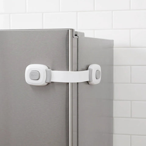 10 Pack Child Safety Cabinet Locks Easy Install Plastic Latches for fridge in gray durable plastic construction