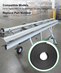 Replacement Vinyl Strip 10 Foot 6 Inch For Siding Brake Model PRO 14 19 Maximum Bending Fits Part Number 10512 displayed on a siding brake