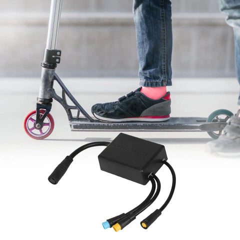 12V LED Control Board for Electric Scooters Replacement Part Connector with scooter in background