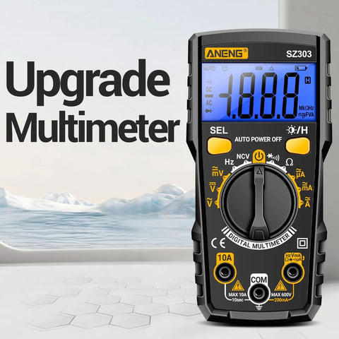 All In One DIY Friendly Digital Multimeter Tester With Ohm Volt And Amp Measurements, DC And AC Voltmeter, Upgrade display