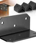 Badass Galvanized L Brackets For Wood 2X4 Inch Corner Braces Heavy Duty Angle Hardware For Deck Framing And Thick Beam Support close-up view