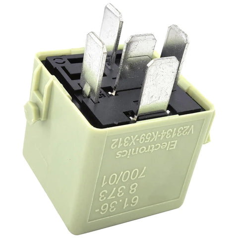 Close-up of 12V 70A 5 Pin Automotive Relay Beefy Heavy Duty Power Relay for Horn Wiper Cooling System SPDT Replacement
