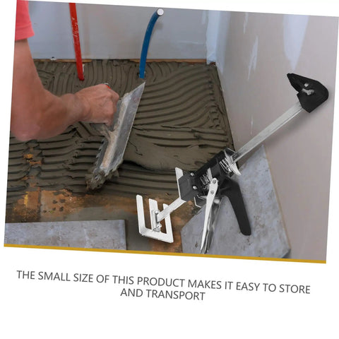 No Fuss Heavy Duty Manual Furniture Lifter 2 Pack Appliance Jack under tiles during flooring work.