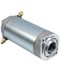 Replacement Hydraulic Pump Motor For Unidirectional RV Leveling Power Units With Heavy Duty Construction And Easy Four Point Installation 7.5 Inch Height Ideal For Lippert Leveling Systems, side view
