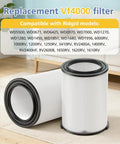 Two VF4000 Replacement Vacuum Filter 2 Pack For Wet Dry Vacs 5-20 Gallon And 6-9 Gallon Husky And Craftsman 17816 Compatible Filter Set