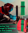 Welder using kit; Welding Rod Storage Rack Kit with Four Slot TIG Filler Rod Holder and Four 40 Inch Tungsten Electrode Storage Tubes