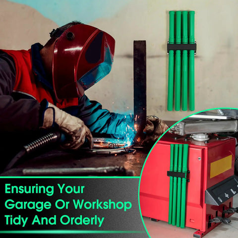 Welder using kit; Welding Rod Storage Rack Kit with Four Slot TIG Filler Rod Holder and Four 40 Inch Tungsten Electrode Storage Tubes