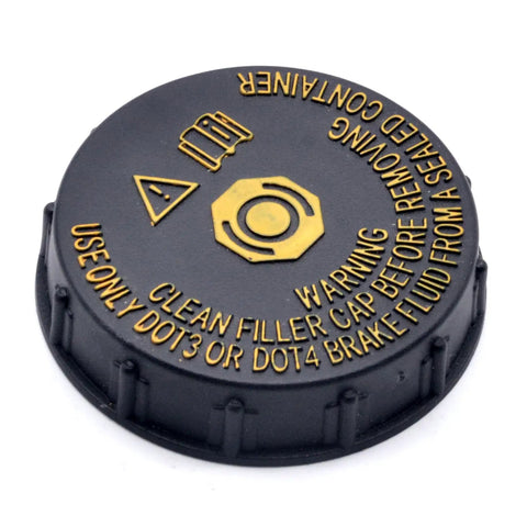 Nissan Rogue Brake Fluid Reservoir Cap Direct Replacement For 2015 2023 Rogue And 2017 2021 Rogue Sport Brake Master Cylinder Oil Tank Cap 46020-4BA0A 460204BA0A Premium OEM Style Fit black cap with yellow text detailing usage instructions
