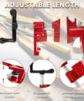 Heavy Duty 6 Pack 3/4 Inch Pipe Clamps With Solid Cast Iron Foot Design For Knockout Woodworking Gluing And Beast Mode Diy Carpentry Projects Built Like A Steel Tank featuring adjustable length and ergonomic handle.