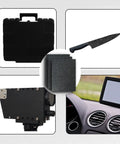 Pack of 2 Black ABS Plastic Sheets 8 x 12 x 1/8 Inch Thick Rigid Moldable Panels With Smooth And Textured Sides for DIY use