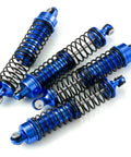 4 Piece Aluminum RC Shocks Kit For 1 To 18 Traxxas LaTrax Teton Desert Prerunner Front And Rear Oil Filled Big Bore Dampers
