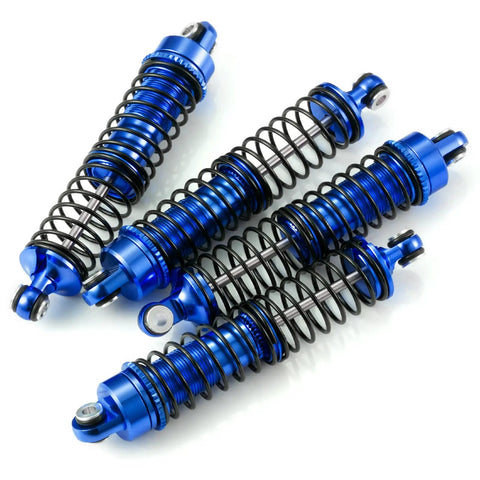 4 Piece Aluminum RC Shocks Kit For 1 To 18 Traxxas LaTrax Teton Desert Prerunner Front And Rear Oil Filled Big Bore Dampers