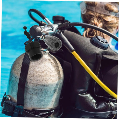 Diver using Scuba Tank Valve Accessory Replacement Part For Diving Cylinders That Delivers A Secure Leakproof Fit With Easy Install