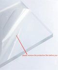Ultra Clear Acrylic Flight Paddle Template For Woodworking Router Jigs and Home Bar Trays Featuring Hella Accurate Cutouts and Awesome Craft Beer Vibes that Make Your Setup Look Absolutely Rad with protective film being removed.