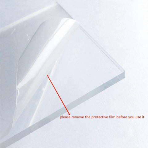 Ultra Clear Acrylic Flight Paddle Template For Woodworking Router Jigs and Home Bar Trays Featuring Hella Accurate Cutouts and Awesome Craft Beer Vibes that Make Your Setup Look Absolutely Rad with protective film being removed.