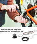 Ride Ready Aluminum Bike Headset Combo With Double Sealed Bearings CNC Machined Finish Rustproof Alloy Construction for smooth operation