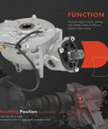 Drop Right In Front Differential Assembly Replacement For Polaris Ranger Crew Sportsman 4x4 Atv Utv Gearbox Unit with rear axle connection.