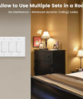 Wireless Wall Switch Kit With Remote Outlet Control Decorator Rocker For Plug In Pendant Lights And Small Appliances in bedroom