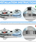 Installation of Go Kart Torque Converter Kit 2HP-7HP Clutch Set with 3/4 Inch Drive Belts for correct belt orientation.
