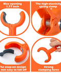 Get A Huge 10 Pack Of Colorful Balloon Arch Clips With Vibrant Rainbow Spring Clamps For Party Decoration Backdrops And Photo Studios That Make Your Events Pop. Orange ABS plastic spring clamp, 1.77 inch opening