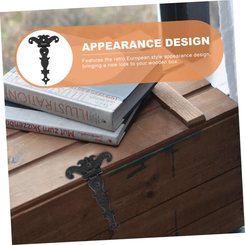 Set Of Four European Style Wooden Box Hinges Rock Solid Retro Cabinet Hardware For Treasure Chests And DIY Projects With No Sweat Setup For A Real Knockout Vintage Look