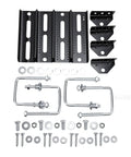 Adjustable Boat Trailer Bunk Brackets 10 Inch Top Kit Built Tough Cast Iron Marine Trailer Frame Upgrades For Deep V Hulls And Saltwater Use Black 4 Piece Set. Includes brackets, bolts, washers, and screws.