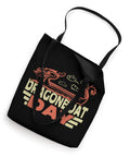 Black Paddler Approved Dragon Boat Racing Tote Bag For Team Practice And Race Day with dragon graphic on fabric