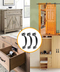 20 Pcs 4 Inch Metal Bow Door Handles Large Vintage Style Door Pulls For Barn Doors, Furniture Cabinets, Kitchen Drawers