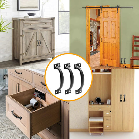 20 Pcs 4 Inch Metal Bow Door Handles Large Vintage Style Door Pulls For Barn Doors, Furniture Cabinets, Kitchen Drawers