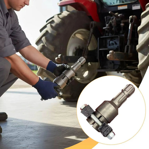 Heavy Duty Tractor Pto Output Shaft Adapter Inner 6 Key To Outer 8 Key Fits Standard Power Take Off Drives for farm work.