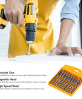 Rock Solid 10 Piece Double End Screwdriver Bit Set Made From High Speed Steel With Hex Shank For Electric Drills And Hammers Plus CNC Machined Hardware Tool Kit For Tough Jobs, 10pc in case