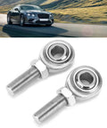 High Octane Stainless Steel Heim Joints Two Pack Universal Right Hand Tie Rod Ends Steering Linkage Hardware For Street Cruisers And Race Builds Built Tough with 0.5in ball and sturdy metal links.