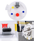 Top view and details of Ford F-150 Fuel Pump Assembly for 4.2L V6 and 4.6L 5.4L V8 engines beefed-up replacement, connectors visible