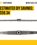 Lower Spray Arm Replacement For Whirlpool Amana Maytag Dishwashers WPW10491331 W10491331 W10837249 top and bottom view