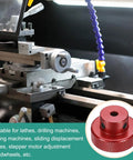 Aluminum Alloy Handwheel For Milling Machine Lathe 30mm OD 4mm Bore Red Handle with tool use illustration