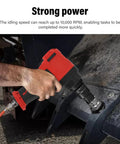 Professional 1/2 Inch Drive Air Impact Wrench With 1200 Newton Meter Torque 10000 Rpm being used on a machine bolt outdoors.