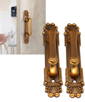 Two Pack Antique Door Pull Handle For Cabinets And Wardrobes European Style Zinc Alloy Vintage Drawer Pull For Closets Cupboards And Sliding Doors Metal Hardware