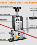 Manual Wire Stripping Machine For Scrap Copper Recycling 0.06 To 1 Inch Wires with adjustable blade and detachable hand crank
