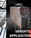 175A MIG Welder With Synergistic Auto Settings, Voltage Fine Tuning, Gas MIG And Flux Core Welding, 240V, Brown Body