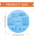 Reusable Wet Dry Vac Filter Set VF2002 90107 Dry Disc Vacuum Filters product size 18.5 inch diameter with instructions